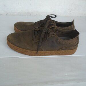 Clarks Mens Streethillace Low Leather Oxford Shoes Size 11.5 Brown
